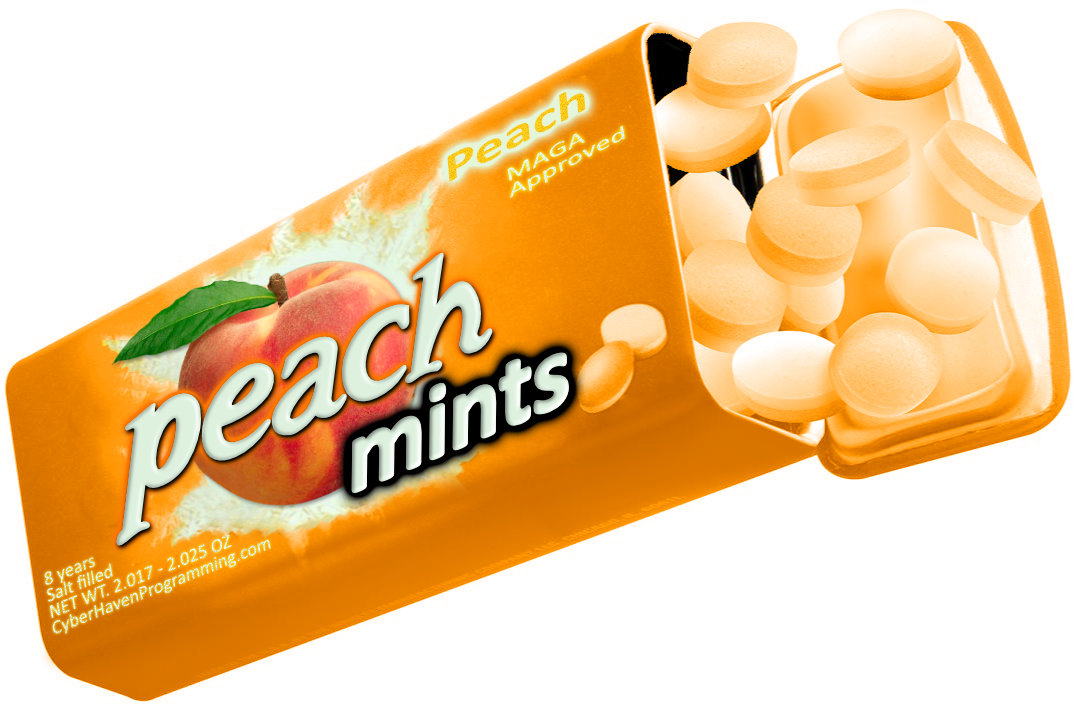 president trump peach mints are mmm mmm good